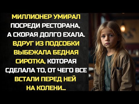 Миллионер умирал посреди ресторана, как вдруг из подсобки выбежала сиротка, которая сделала то...