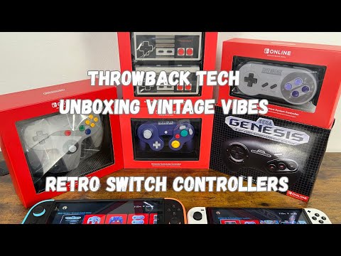 Nintendo Switch retro controllers unboxing