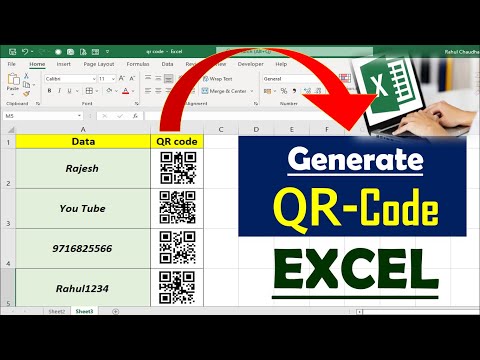 Generate QR - Code in Excel | Microsoft Excel QR Code | #qr_code_excel