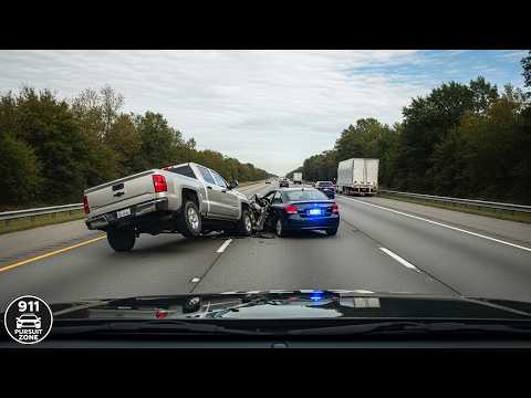 MOST BRUTAL High-Speed Police Chases Caught on Dashcam You Wouldn't Believe if Not Filmed #66