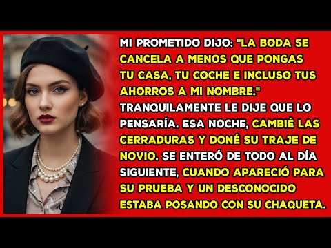 Mi prometido dijo: "La boda se cancela a menos que pongas tu casa, tu coche e incluso tus ahorros…"