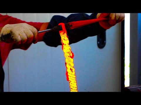 Man Creates a Jaw-Dropping Damascus Knife with Ultra-Rare Snakewood Handle | Start to Finish