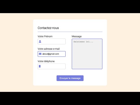 Comment créer un Beau Formulaire de Contact en HTML & CSS !