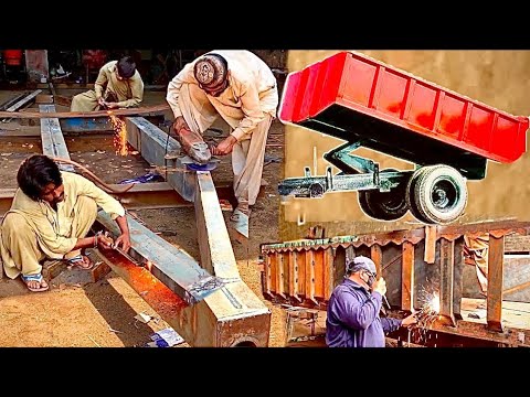 Totally Handmade Tractor Trolley Manufacturing Process | Tractor Trolley Manufacturing in Factory 