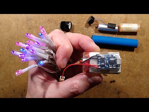 Cheap power pack with free lithium cells (USB or solar charging)