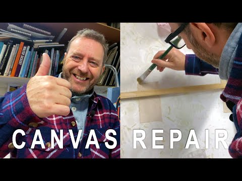 How to Repair a Torn Painted Canvas