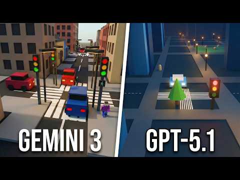 Gemini 3 vs GPT 5.1 City Simulation Challenge