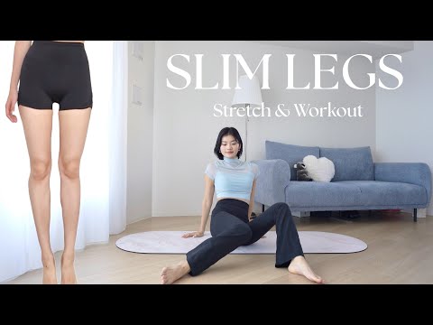 脚痩せストレッチ&筋トレでK-POPアイドルのような美脚を手に入れる!骨盤矯正ストレッチでぽっこりお腹、むくみ解消も🩵