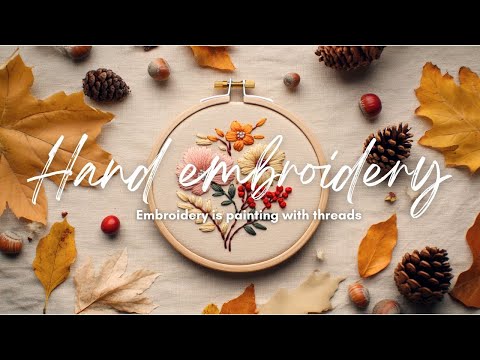 Embroidery with me on a Day Of December☕📖Cozy & Relaxing Music for a Peaceful Day