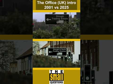 The Office UK title sequence in 2001 vs 2025