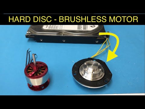 USE FAULTY HARD DISKS AS BRUSHLESS MOTOR, OPERATING PC HARD DISK MOTOR WITH ESC