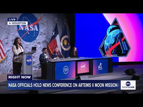 LIVE: NASA officials hold news conference on Artemis II moon mission