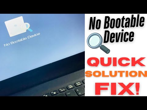 How I  EASILY fixed ’NO BOOTABLE DEVICE’ 