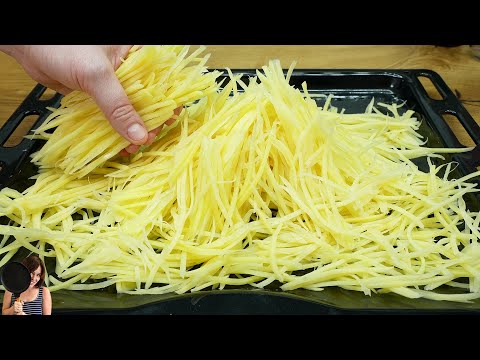 Besser als Pizza! Einfach 3 Kartoffeln reiben bereiten! Einfaches und günstiges Rezept! ASMR Rezept