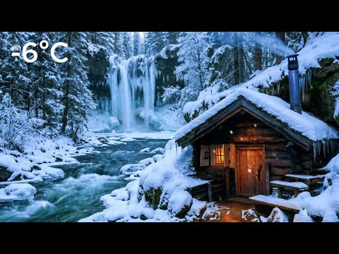 Surviving two days in a 6°C blizzard inside a warm log cabin. Life without electricity.