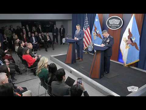 直播： 美国战争部长海格塞斯和参谋长联席会议主席凯恩就“史诗狂怒行动”举行记者会