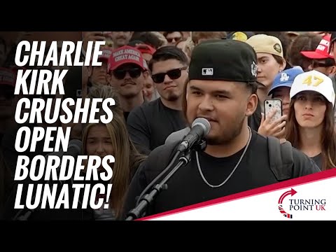 Charlie Kirk Crushes Open Borders Lunatic!