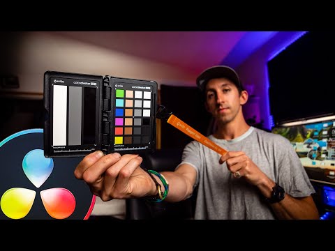How To Professionally Use The Xrite Color Checker Video Passport in Davinci Resolve