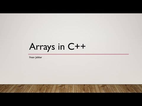 Arrays in C++ - المصفوفات بلغة C++