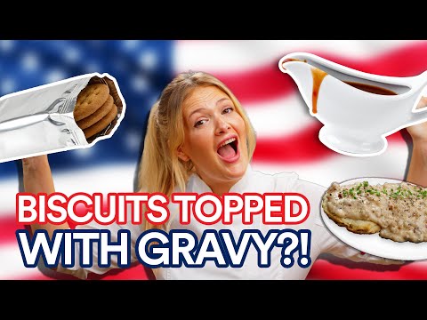 WTF Are American Biscuits?! Trying Biscuits & Gravy