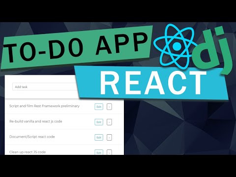 React + Django To-Do App | Django REST Framework