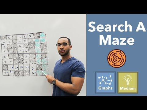 Search A Maze For Any Path - Depth First Search Fundamentals (Similar To "The Maze" on Leetcode)