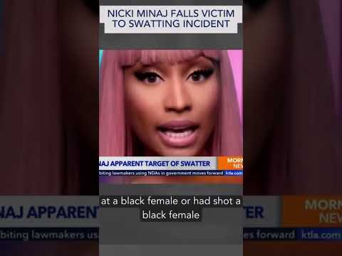 #nickiminaj  appearsto have been the target of a swattingincident .#grammys #beverlyhills