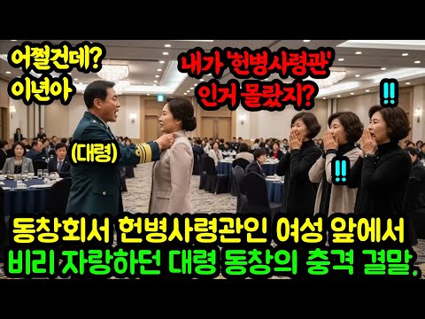 동창회서 헌병사령관인 여성 조롱하며 비리 자랑하던 대령 동창의 충격 결말. #사연 #오디오북