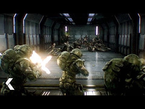 The Rescue Mission Scene - Starship Troopers: Invasion (2012)