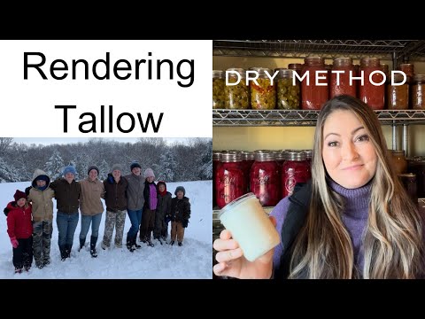 Rendering Beef Fat to Make Odorless Tallow From Start to Finish - Step By Step Dry Method Tutorial