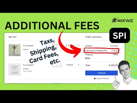 NEW Wix Additional Fees eCommerce SPI - Add CUSTOM TAXES and More to Cart/Checkout of the Stores App