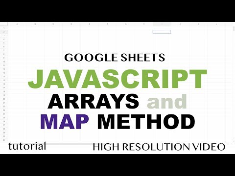 JavaScript Arrays & Map Method Tutorial - Google Apps Script Part 4