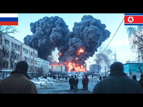 1 MINUTE AGO, North Korean Secret Camp Destroyed by Ukrainian UAV, Surprising Surprise Attack