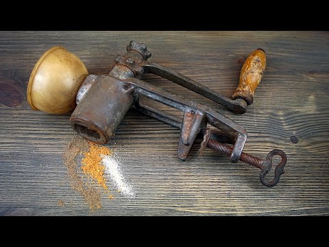Restoration of old spice grinder