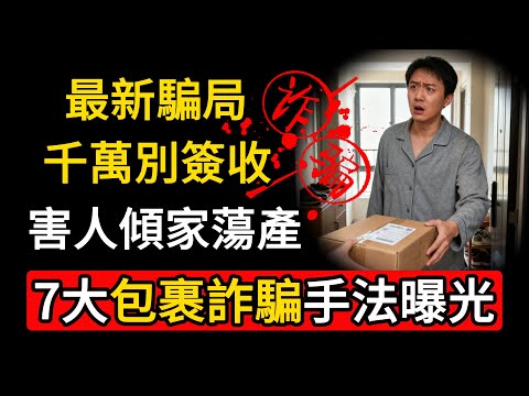 我被詐騙了，這7大「包裹詐騙」手法，以後只要看到這種箱子千萬別簽收，真的會傾家蕩產！#包裹詐騙 #防詐騙教學 #貨到付款騙局 #假快遞 #長輩防詐 #網購陷阱 #安全理財 #防騙知識