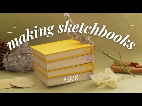 Bookbinding relieves my stress & anxiety ✦ ASMR case binding process, no music, no talking