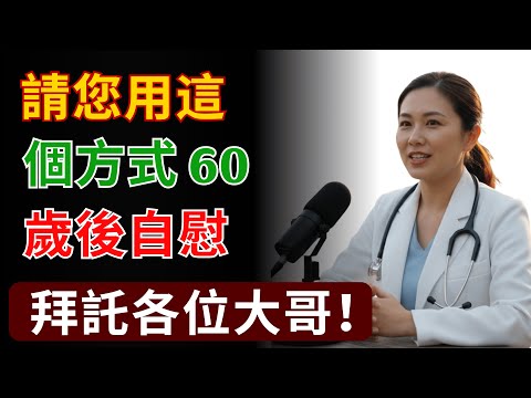 泌尿科醫師：60歲後如何安全自慰 – 必須避免的3大錯誤（重要）