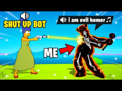 I Pretended to be Simpsons BOSSES in Fortnite Delulu