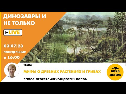 Занятие "Мифы о древних растениях и грибах" кружка "Динозавры и не только" с Ярославом Поповым