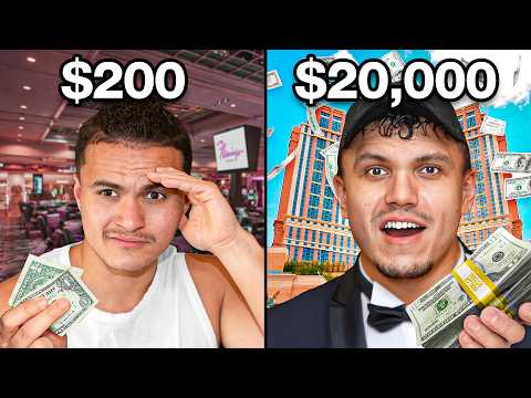 $200 vs $20,000 Vegas Casino Trip!