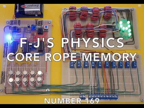 Core Rope Memory Built and Explained - F-J's Physics - Video 169