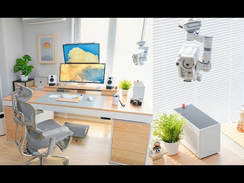 爆肝3个月！我做出了年轻人都会羡慕的无线桌面！自制升降桌/无线快充/MOSS