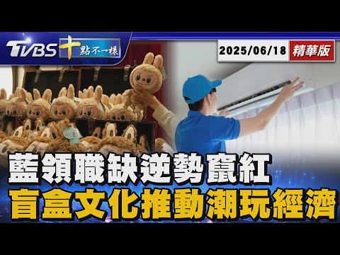 藍領職缺逆勢竄紅  盲盒文化推動潮玩經濟 ｜十點不一樣 20250618 @TVBSNEWS01