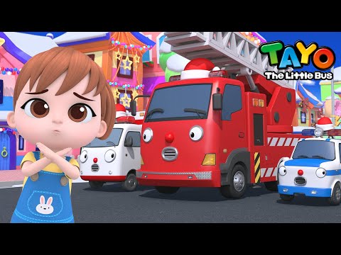 My shoes are missing! | Christmas Song for Kids | Super Rescue Team Song | Tayo the Little Bus