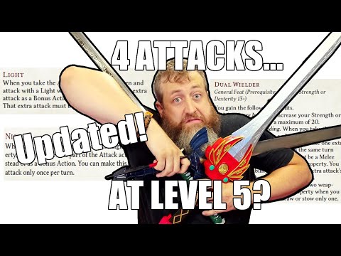 ALL THE ATTACKS! Light, Nick, and Dual Wielder in D&D 5e 2024 | Nerd Immersion