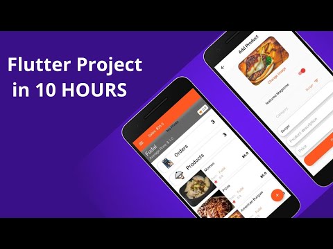 Flutter Project in 10 HOURS | Food Ordering  App
