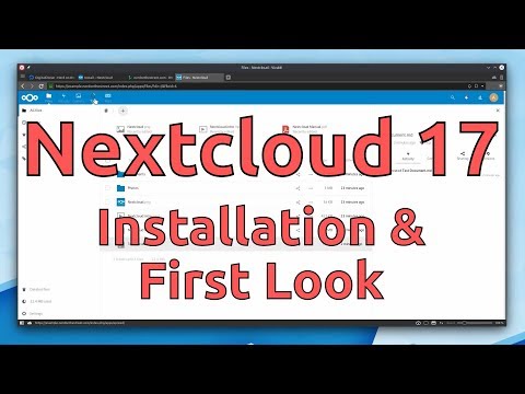 Nextcloud 17 on Debian 10 (Installation & First Look)