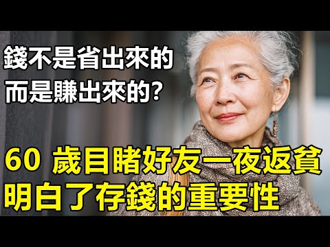 錢不是省出來，而是賺出來的？我60歲，親眼目睹兩個朋友一夜返貧！明白了存錢的重要【養老|情感|幸福生活|生活】
