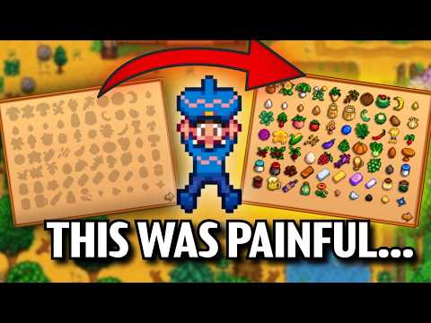 Completing The Entire Stardew Valley Shipping Collection in Order