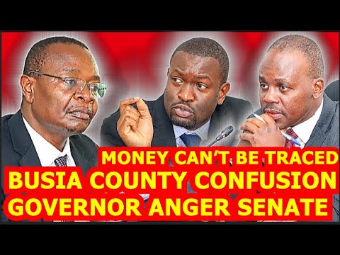 🙄🙄🙄BUSIA COUNTY CONFUSION, GOVERNOR STRUGGLING TO RESPOND TO TOUGH SENATORS SIFUNA & KAJWANG SENATE